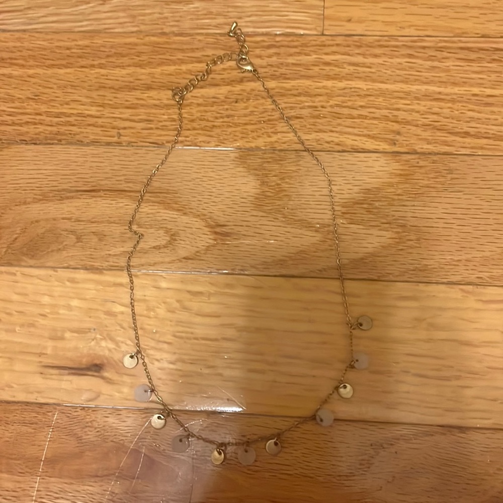 Necklace with hanging beads